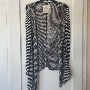 O’Neill black & white striped sweater